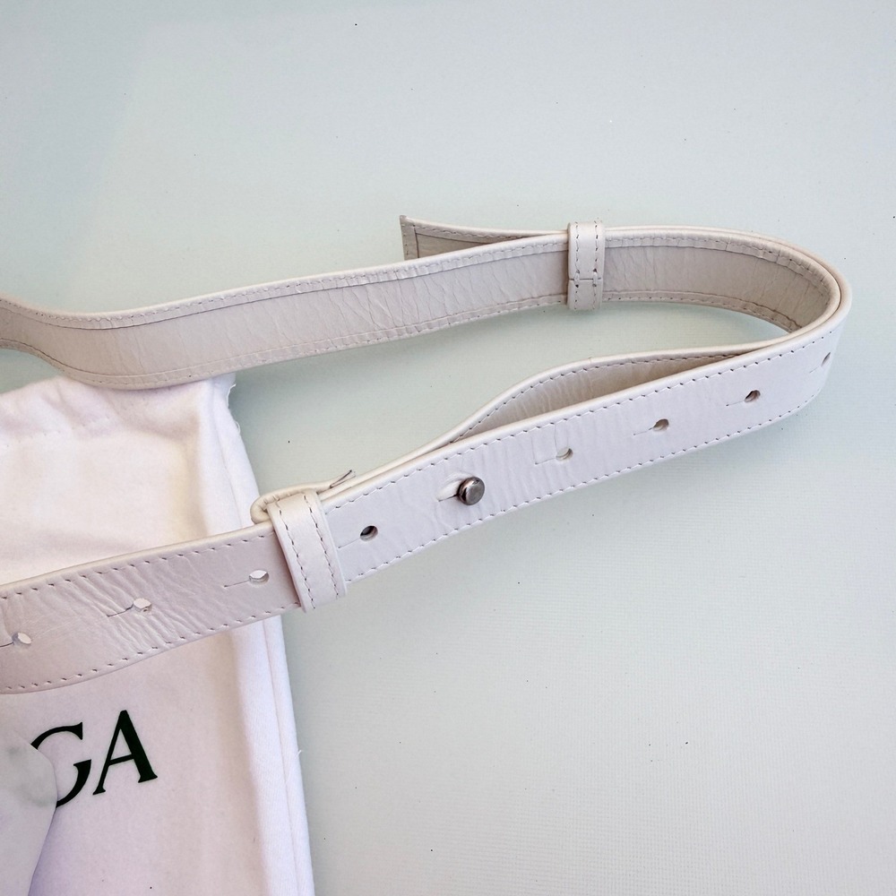Bottega Veneta Cassette Belt Bag White Maxi Intrecciato Leather 651053 - Picture 11 of 15